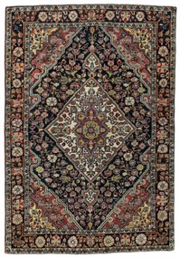 Jozan Tappeto 110 x 150 Blu (Iran) Annodato A Mano
