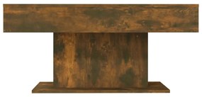 Tavolino da salotto rovere fumo 96x50x45cm in legno multistrato