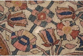 Antik Medaglione Floreale Rosa Antico Blu Scuro 128x200 Cm