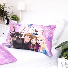Set copripiumino e federa da bambini in cotone per culla 100x135 cm Frozen "Purple" – Jerry Fabrics