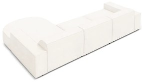 Divano angolare beige in tessuto bouclé (angolo destro) Jodie - Micadoni Home