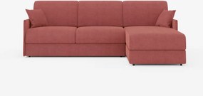 Evans Divano letto angolare con penisola contenitore - design compatto in tessuto smacchiabile T23