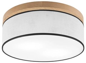 Brilagi - LED Plafoniera BELLADONNA 2xE27/15W/230V diametro 40 cm bianco/quercia