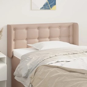 Testiera Ad Orecchio Cappuccino 103x16x78/88 Cm İn Similpelle /