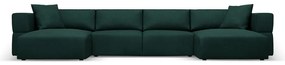 Divano a U angolare verde Esther - Milo Casa