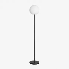 Lampada da terra LED Kiemery Iron Nero - Sklum