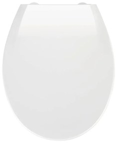 Sedile per wc bianco con chiusura facilitata , 44 x 37 cm Kos - Wenko