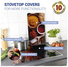 Set di 2 cappe da cucina in vetro con, 52 x 30 cm Spice - Wenko