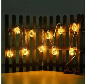 Globo 33694-10 - LED Solare catena decorativa 50xLED/0,06W/3,2V IP44