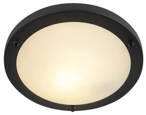 Lampada da soffitto intelligente nera 31 cm incl. WiFi A60 IP44 - Yuma