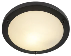 Lampada da soffitto intelligente nera 31 cm incl. WiFi A60 IP44 - Yuma