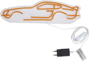 Lampada da parete al neon arancione con LED - Car