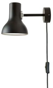 Type 75 Mini Applique da Parete con Cavo Jet Black - Anglepoise