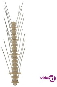vidaXL Set Dissuasori per Uccelli e Piccioni 20 pz 2 File 10 m