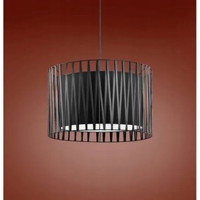 Lampadario a sospensione con filo HARMONY BLACK 3xE27/60W/230V