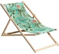 Madison Sedia da Spiaggia in Legno Mauel 55x90x87 cm Blu 447180