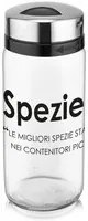 Barattolo spezie in vetro 245 ml con scritta