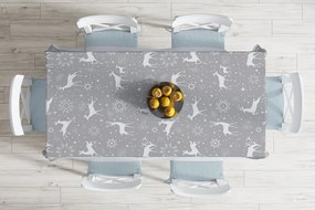 Tovaglia natalizia in misto cotone Winter Wonderland, 140 x 180 cm Snowflakes - Minimalist Cushion Covers