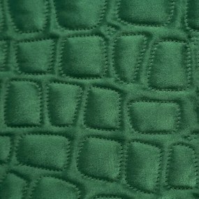 Copriletto di design  SALVIA  in pregiato velluto verde Larghezza: 280 cm | Lunghezza: 260 cm