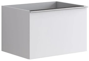 Mobile da bagno sotto lavabo Pixel plain bianco laccato opaco L 60 x H 40 x P 45.5 cm 2 cassetti, lavabo non incluso