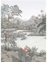 Isidore Leroy Carta da parati panoramica Riviere des Parfums Gris - B 4/5/6