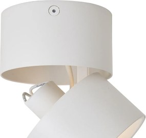 Faretto moderno da superficie bianco GU10 50mm orientabile - Echo