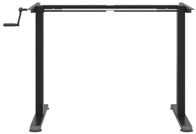 Telaio scrivania in piedi nero (94-135)x60x(70-114)cm acciaio