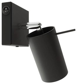 Sollux SL.1049 - Faretto da parete RING 1xGU10/10W/230V nero