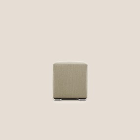 Cube pouf in tessuto morbido smacchiabile T05