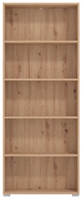 MADDIE - libreria cinque ripiani moderno minimal in legno