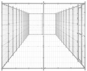 Gabbia per cani da esterno in acciaio zincato 26,62m²