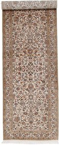 Cashmere Silk Tappeto orientale 80x270 Marrone (Indian) Annodato A Mano