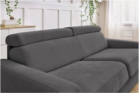 Divano in grigio scuro allungabile 195 cm Monaco – Bobochic Paris
