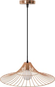 Lampada Da Soffitto Pensile Piatto Rotondo Loft Oro Rosa APP483-1CP