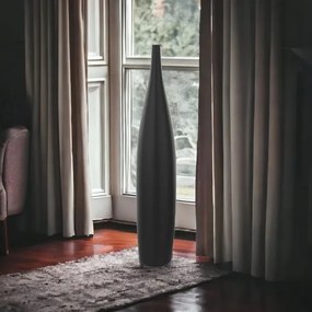 Vaso in ceramica 70 cm, nero opaco