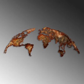 Decorazione da muro 2 pz pianeta metallo