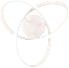Plafoniera LED bianca Meo - Trio
