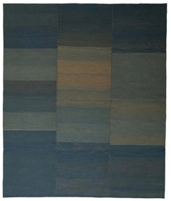 Kilim Tappeto persiano 320 x 270 Blu (Iran) Tessuto A Mano