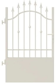 Cancello con serratura manuale Civetta in ferro, apertura a sinistra, L 104.5, H 150-165 cm, di colore bianco