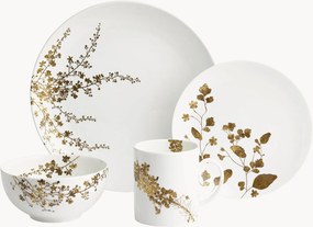 Servizio di piatti in Fine Bone China Vera Wang Jardin, 1 persona, set da 4