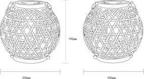 Globo 36659 - Lampada LED solare LED/0,02W/3V IP44