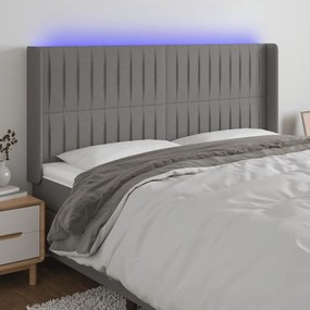 Testiera A Led Grigioscuro 163x16x118/128cm İntessuto /