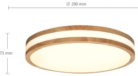 Brilagi - Plafoniera LED MOLINA LED/24W/230V quercia diametro 29 cm