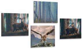 Set di quadri – Angolo del bosco