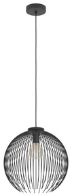 Eglo 901002 - Lampadario a sospensione con filo VENEZUELA 1xE27/40W/230V nero