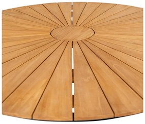 Tavolo da pranzo rotondo in legno di teak ø 130 cm Cleveland - House Nordic