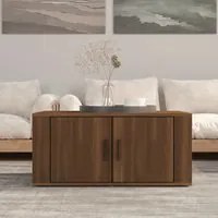 Tavolino da Salotto Rovere Marrone 80x50x36cm Legno Multistrato