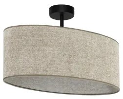 Duolla - Lampadario a plafone OVAL 1xE27/15W/230V marrone