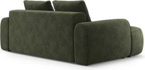 Divano verde con rivestimento in velluto 200 cm Linz – Cosmopolitan Design