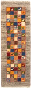 Gabbeh Tappeto persiano 150x50 Beige (Iran) Annodato A Mano